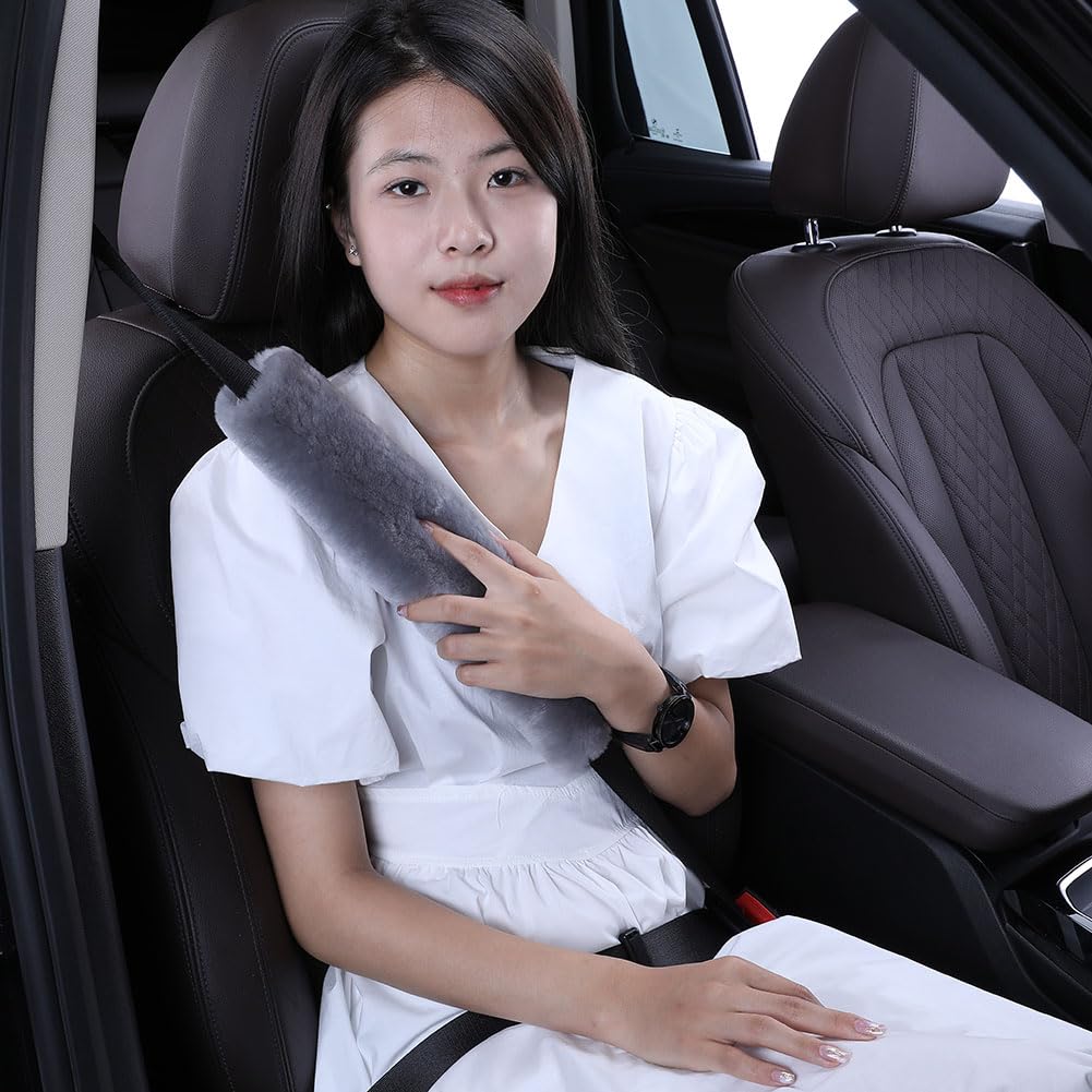 Pacemaker-friendly seatbelt pad long size cushions chest areas