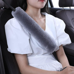 OGLAND seatbelt cushion 13.4 inch misty gray softens straps and boosts comfort