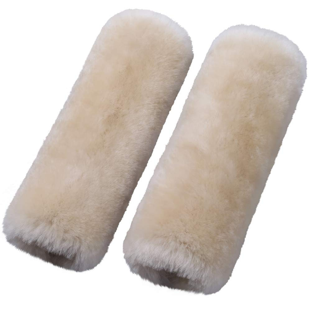 OGLAND two-pack seatbelt pads Pearl color provide cushioned comfort on long drives