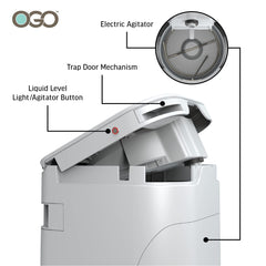 OGO Origin off-grid toilet designed for reliable performance in vans and boats