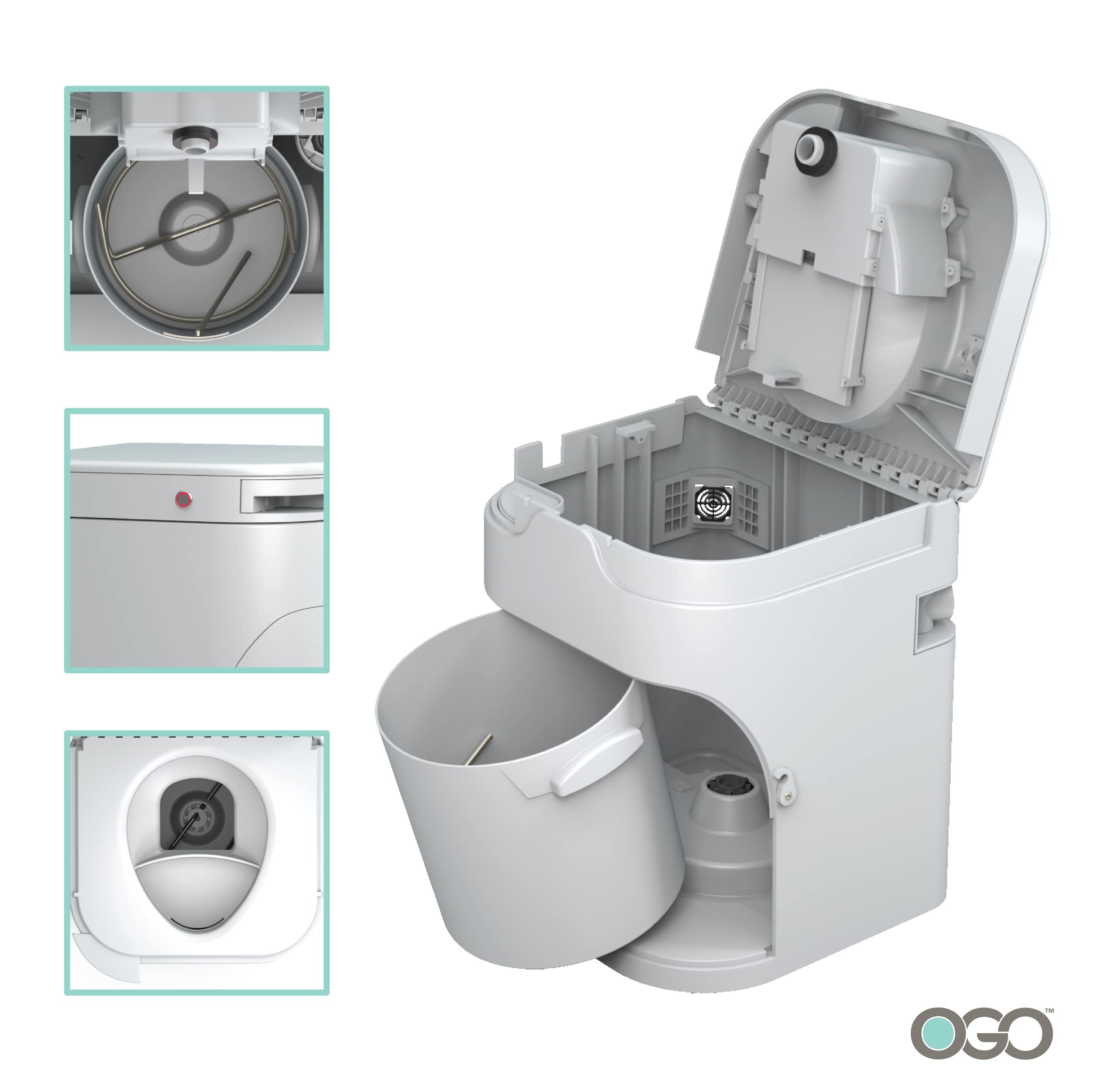 OGO Origin quiet ventilation fan for discreet operation in tight spaces