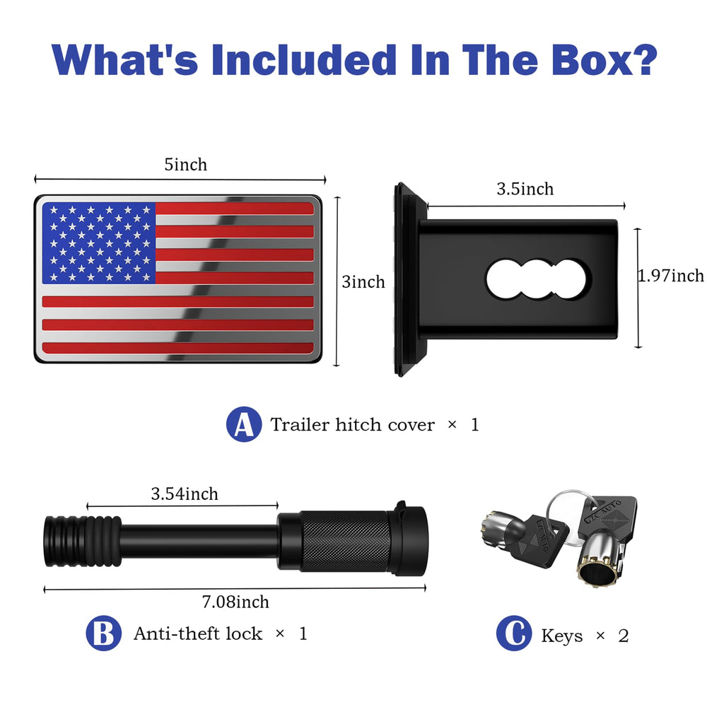OGYE hitch cover with lock kit helps secure your equipment.