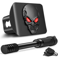 OGYE skull emblem hitch cover on a 2-inch receiver adds bold style and receiver protection.