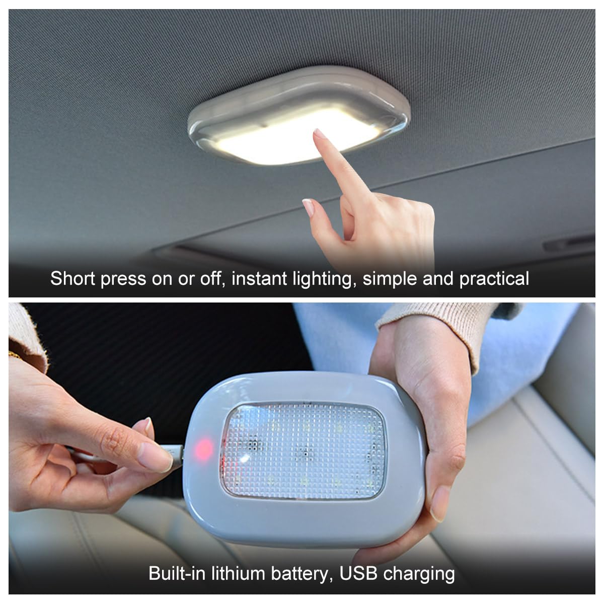 Ohleats interior roof light ideal for camping and nighttime reading.