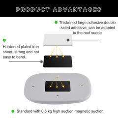 Ohleats LED map reading light helping locate items without glare.