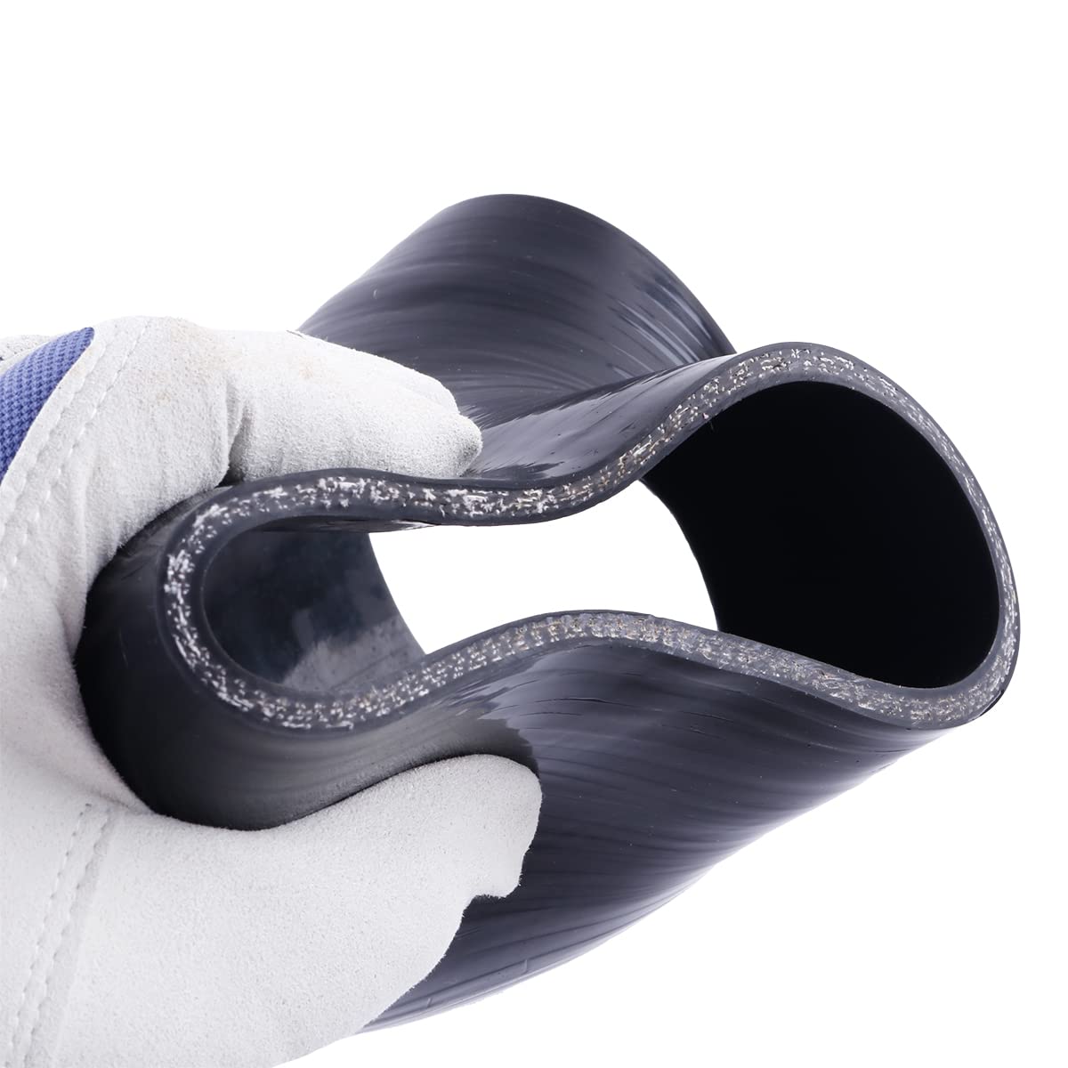 OHOB-COOL high-temp silicone elbow closeup showing thickness and reinforcement.
