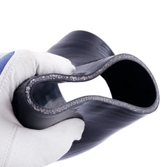 OHOB-COOL high-temp silicone elbow closeup showing thickness and reinforcement.