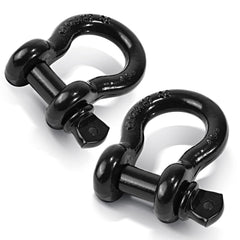 Ohuhu D Ring Shackles 3/4 inch front bumper mount for off-road recovery