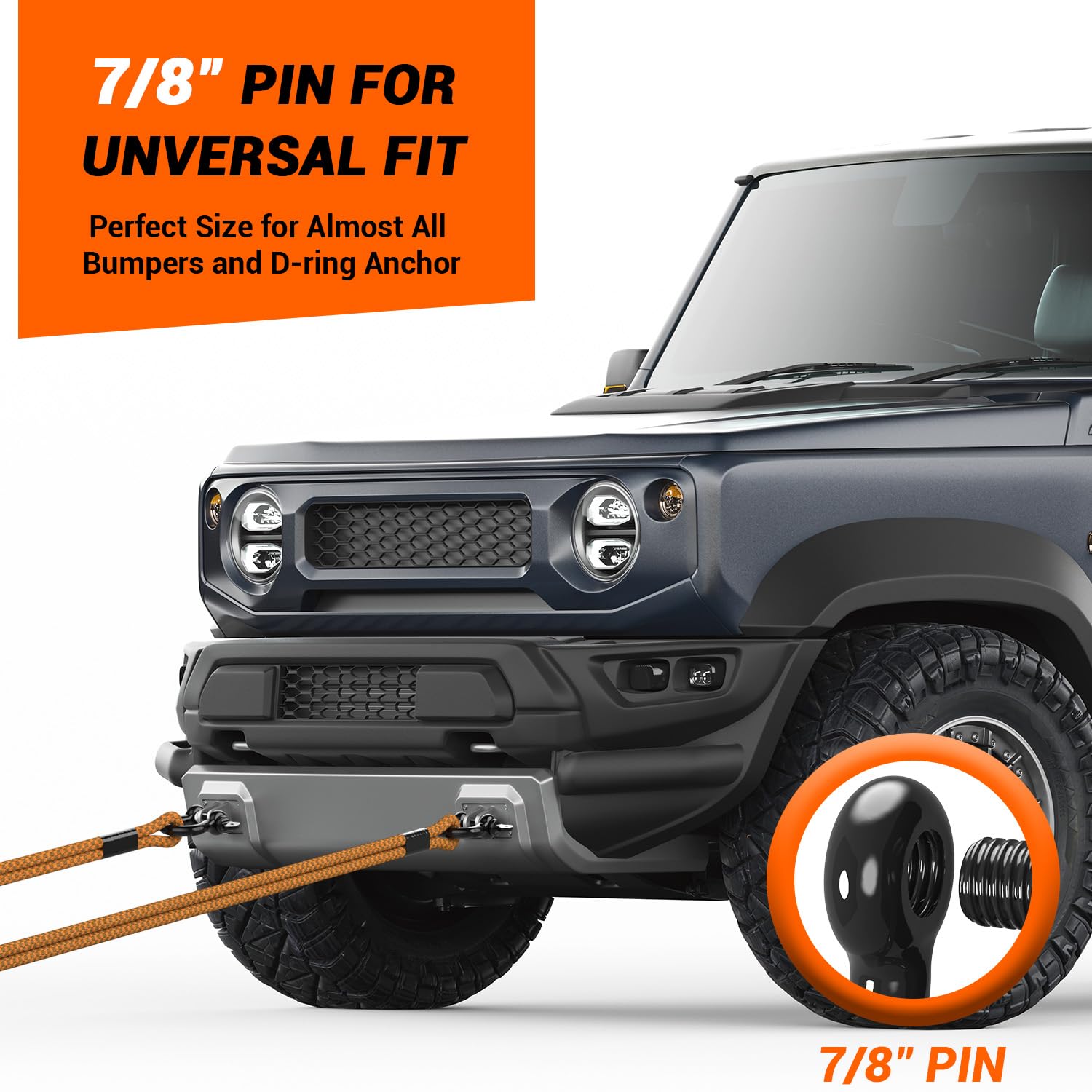 Ohuhu D Ring Shackles powder-coated finish resists rust and weathering