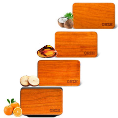 OHZH teak wood block on visor clip for long-lasting scent in the car