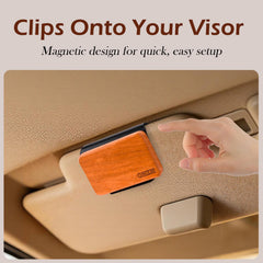 OHZH wood air freshener visor clip Teak scent adds warmth to your interior
