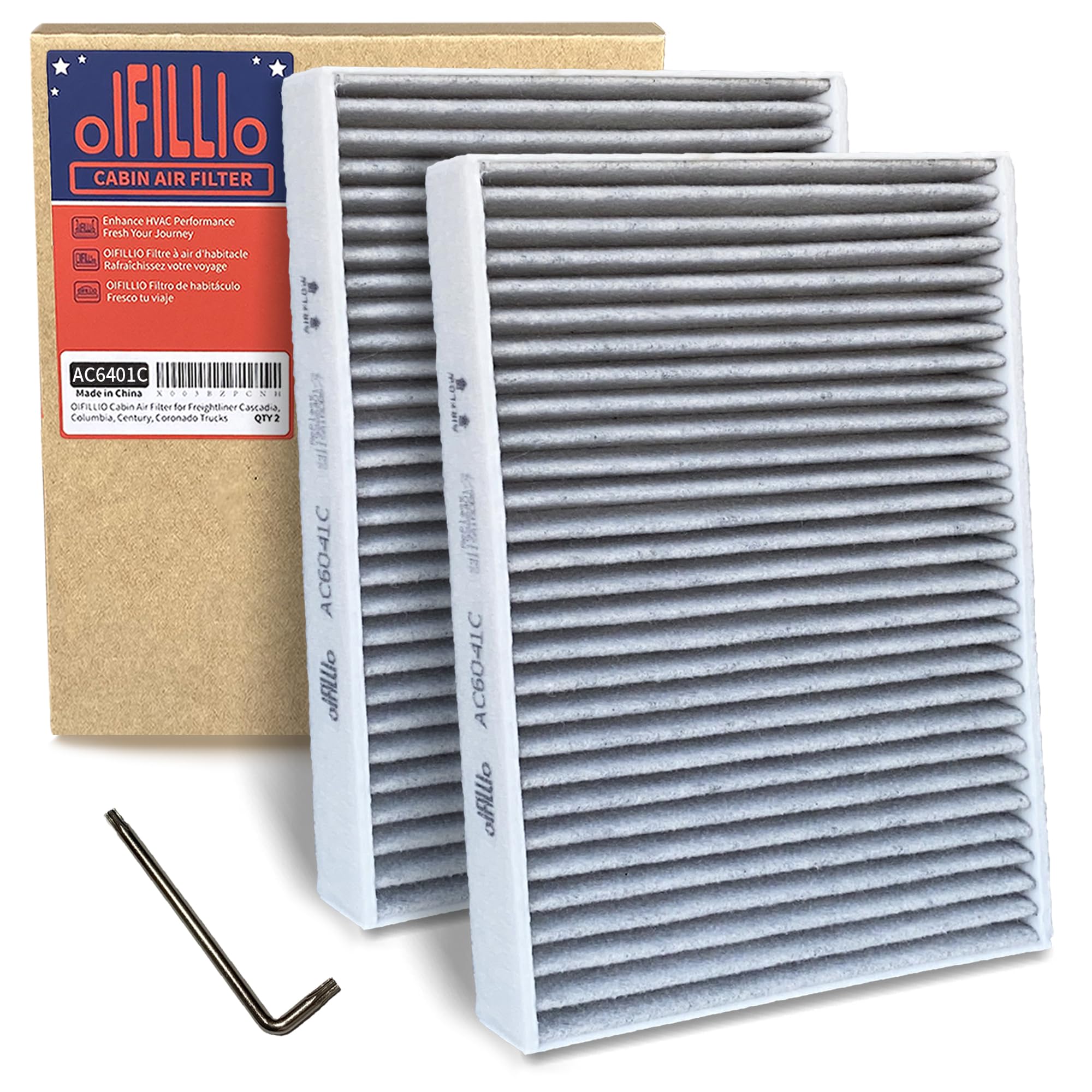 OIFILLIO cabin filter for BMW X5 X6 X7 with activated carbon improves odor control