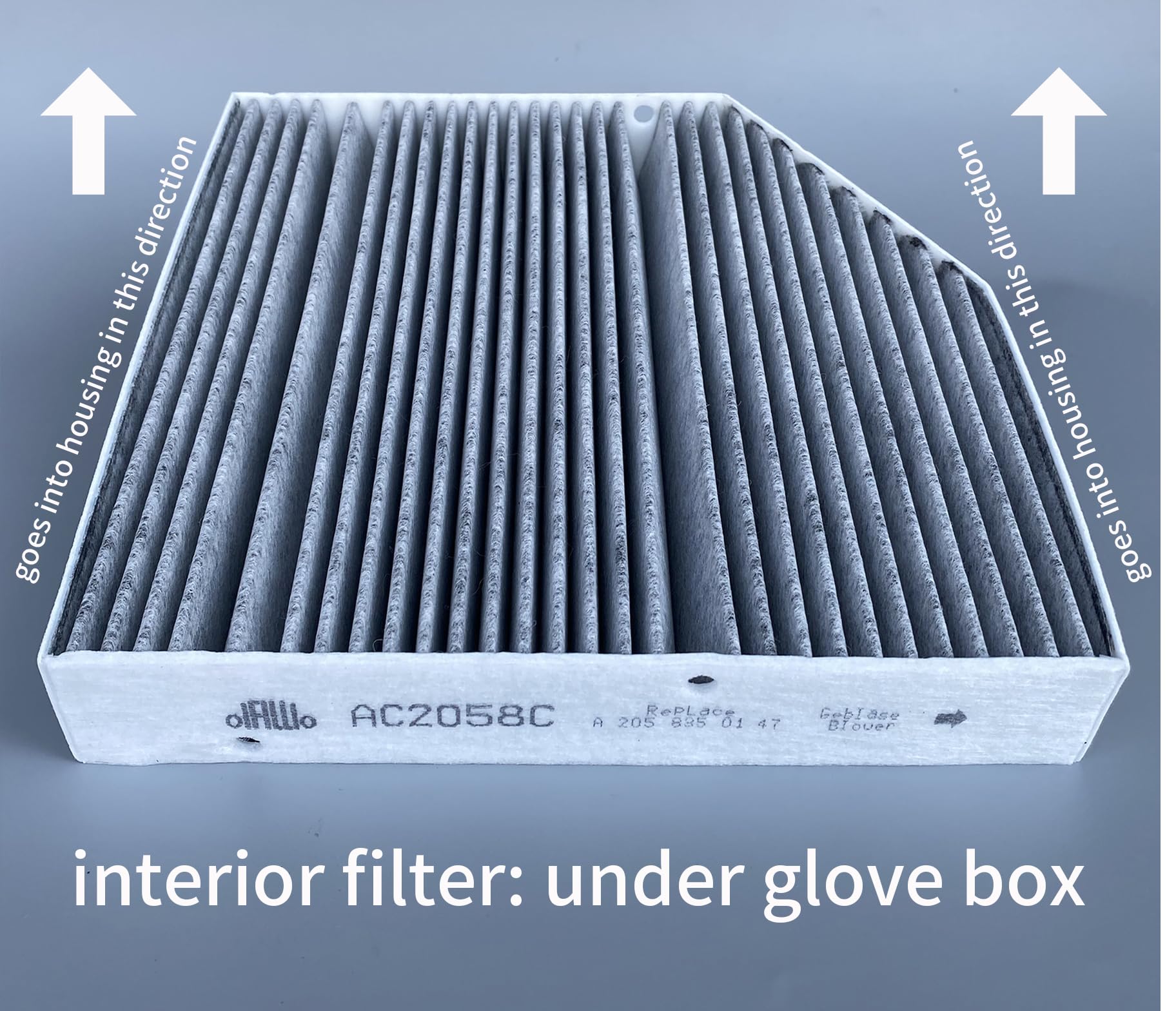 OIFILLIO dual filter packaging for Mercedes W167 shows all-in-one replacement
