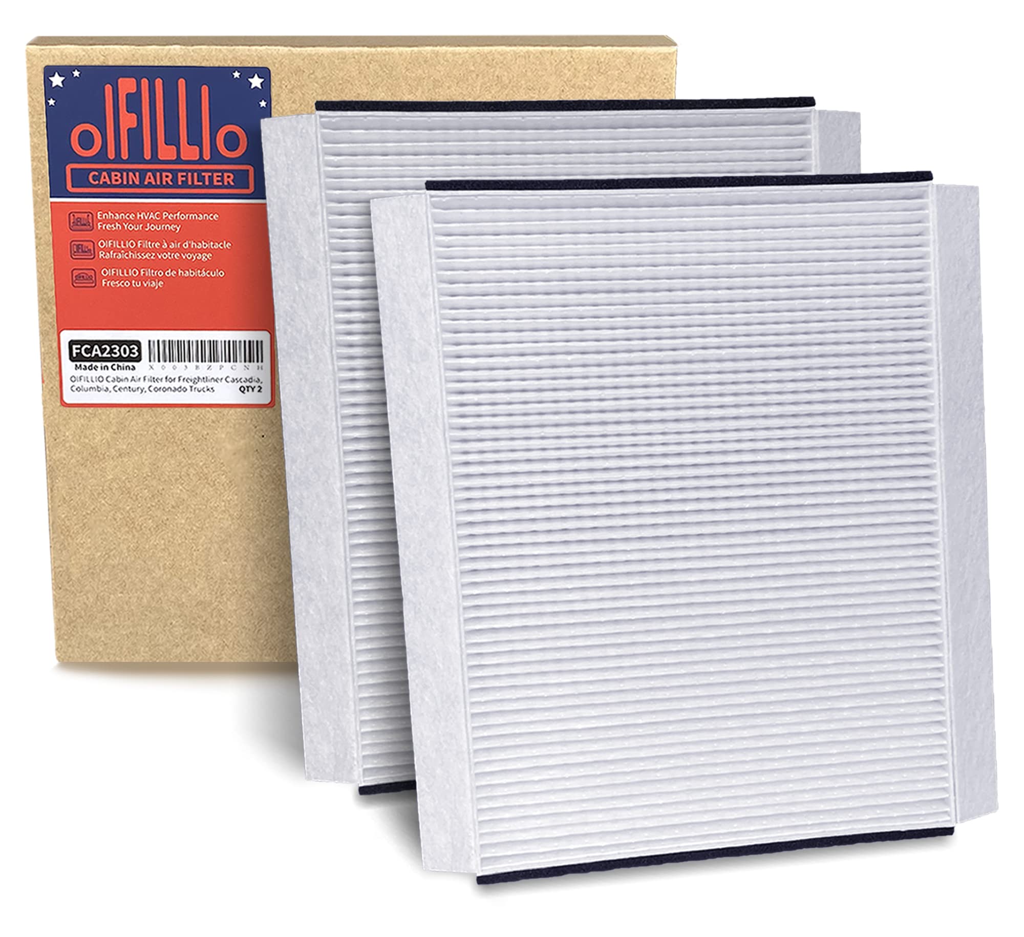 Includes eight cabin air filters for quick fleet wide replacement