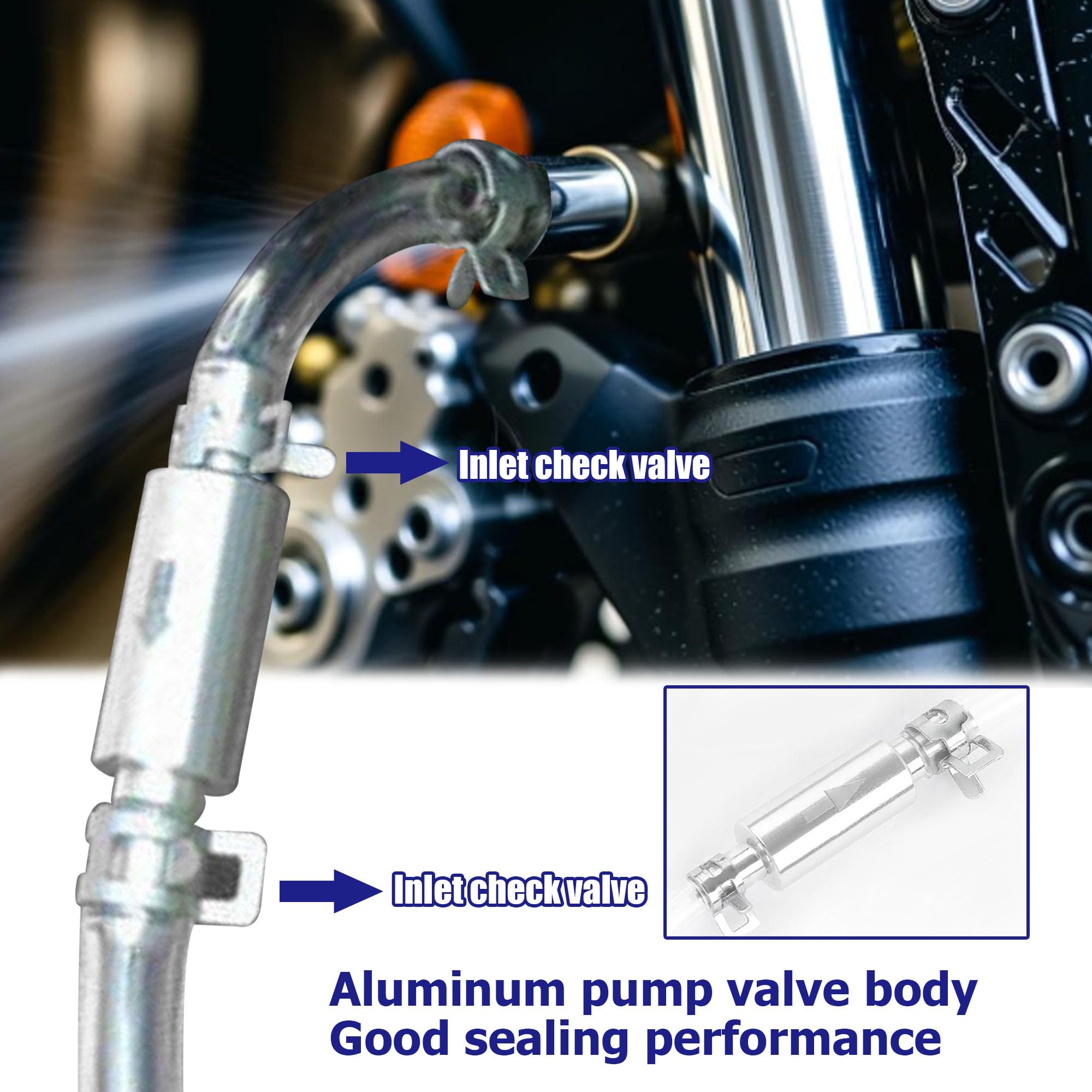 Ojeemii brake bleeder hose kit in use during bleed
