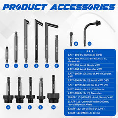 Ojtrtdr 35-inch hose offers extended reach under vehicles.