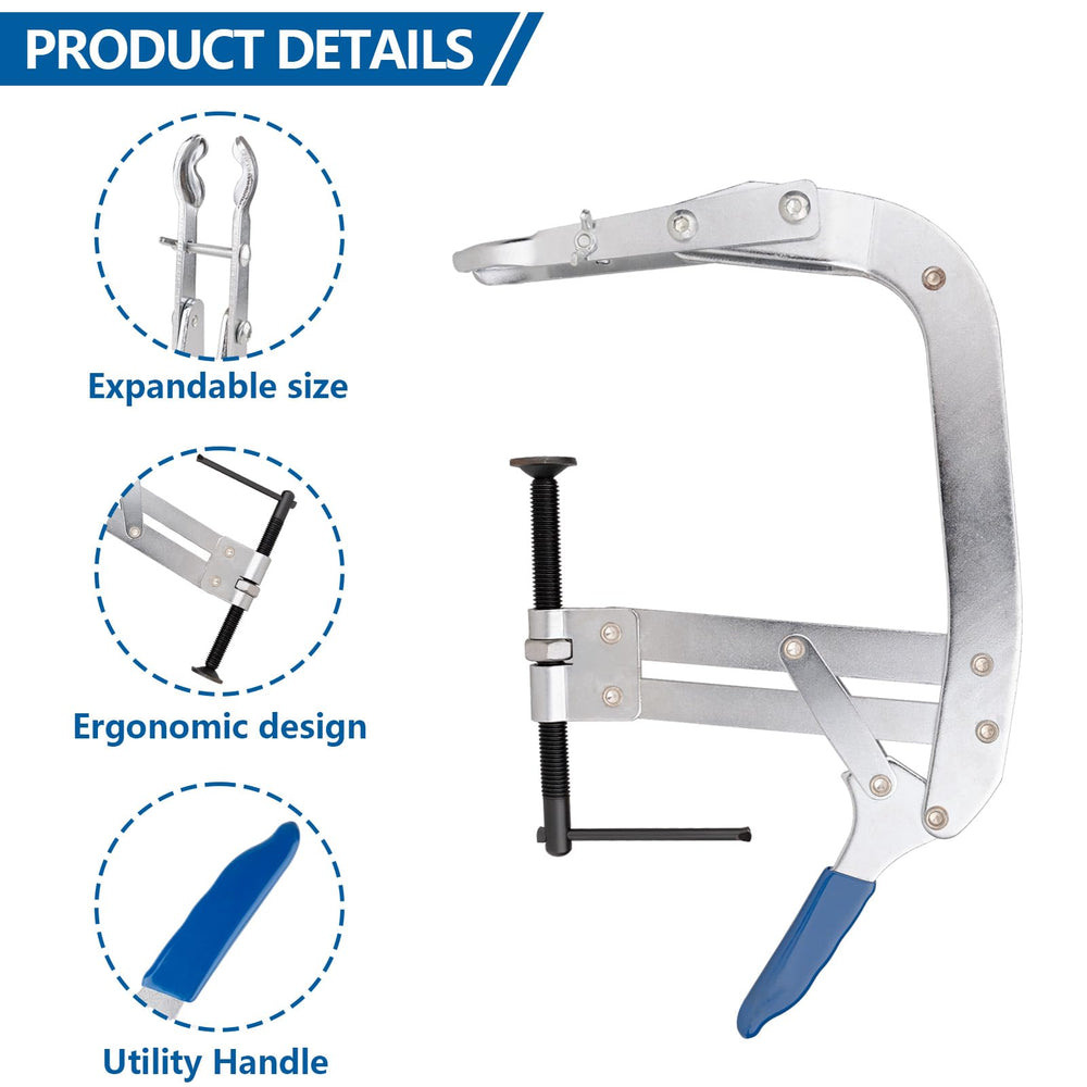 Ojtrtdr valve spring compressor in use demonstrates efficient one-person operation