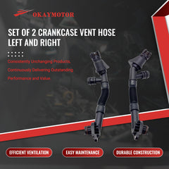 Okay Motor BMW valve cover connection hose provides durable crankcase ventilation.