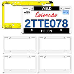 OKBA sublimation license plate frame blank ready for custom designs.