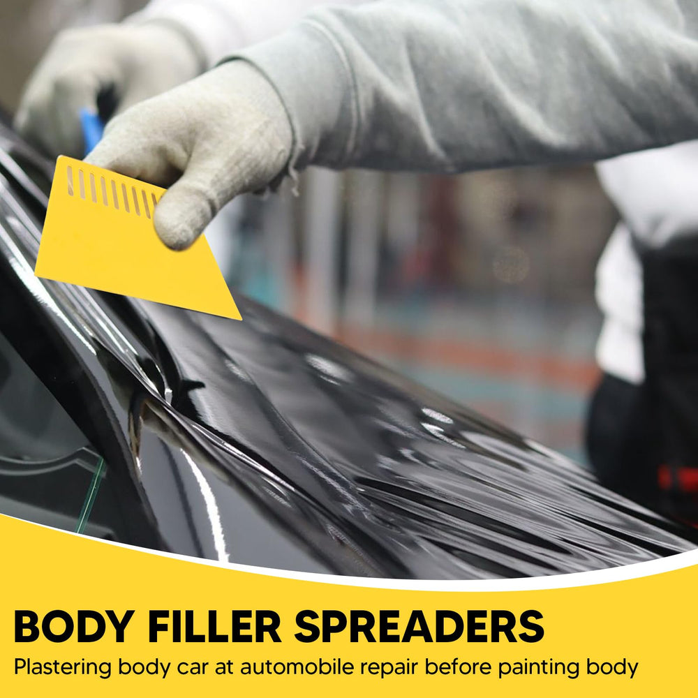 Okiyakusama auto body spreader long yellow edge covers wide panels efficiently.
