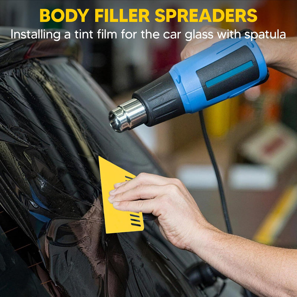 Okiyakusama auto body spreader medium yellow edge improves even putty spreading.