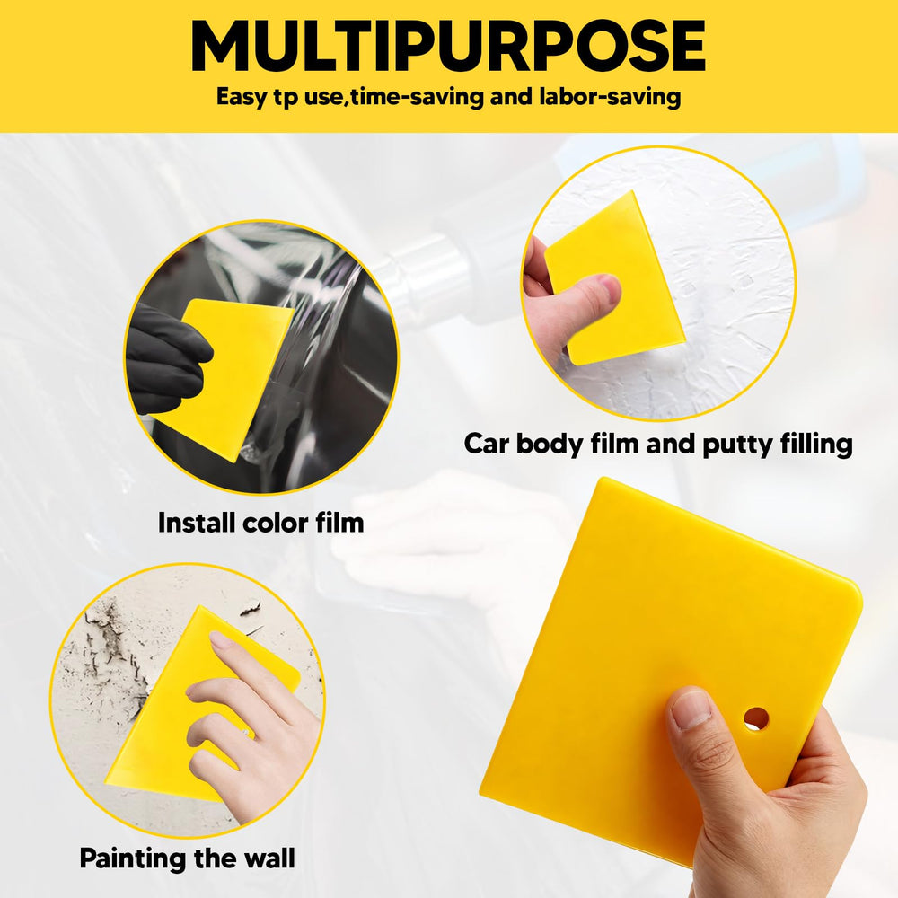 Okiyakusama putty spreader aids quick application on car surfaces.