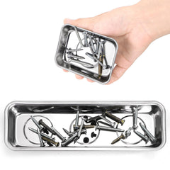 Okllen magnetic tray attached to a metal surface with strong hold.