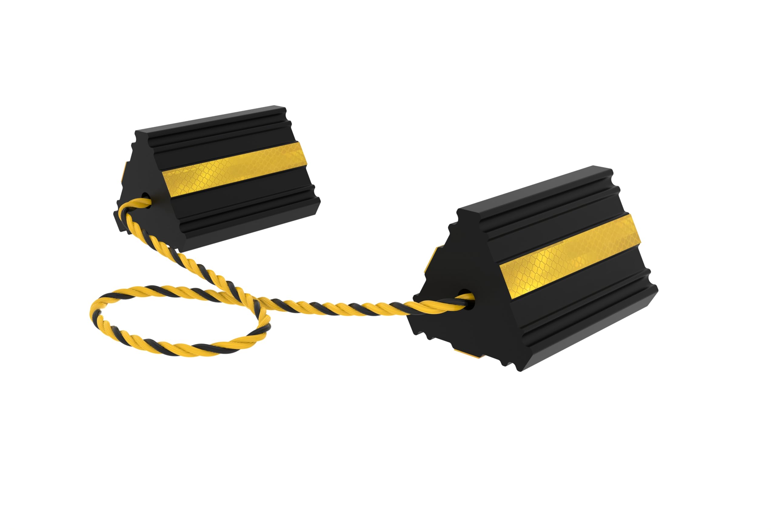 Okllen wheel chocks used with RV trailer for secure parking