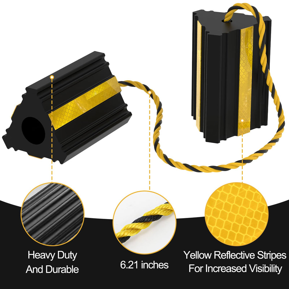 Okllen wheel chocks in truck or car setup for anti-roll stability