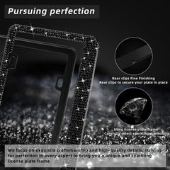 OKLPF bling frame two-piece set showcases luxury light-reflecting details for personalized style.