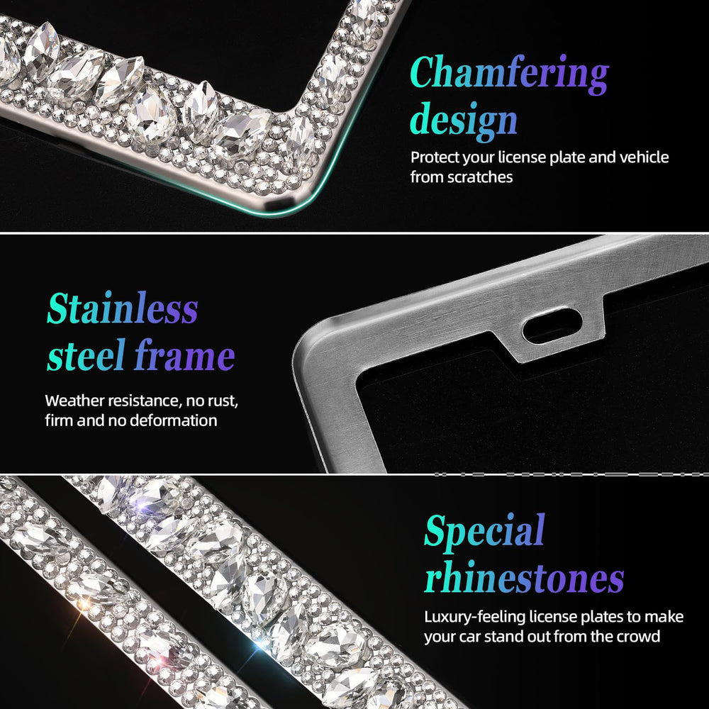 OKLPF gift-box crystal license frame makes a stylish, ready-to-gift present