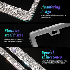 OKLPF gift-box crystal license frame makes a stylish, ready-to-gift present