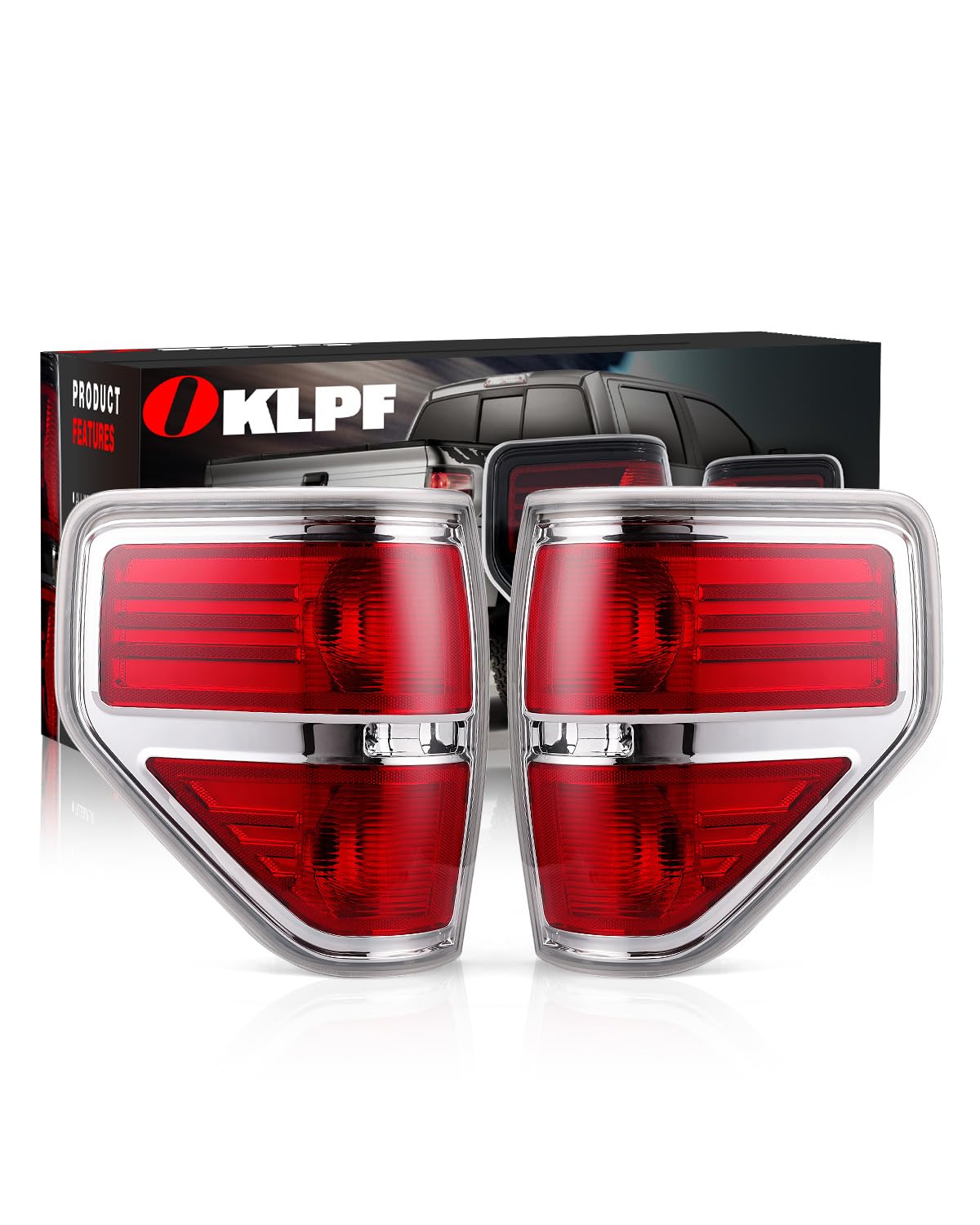 OKLPF rear brake tail light left assembly for F-150 enhances road visibility