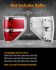 OKLPF rear brake tail light right assembly for F-150 improves night safety
