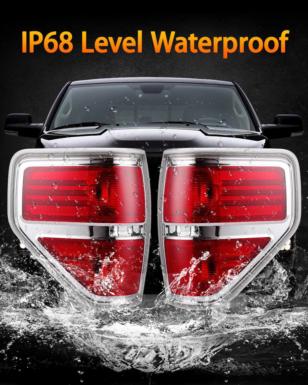 OKLPF chrome-red tail light finish adds premium look to F-150