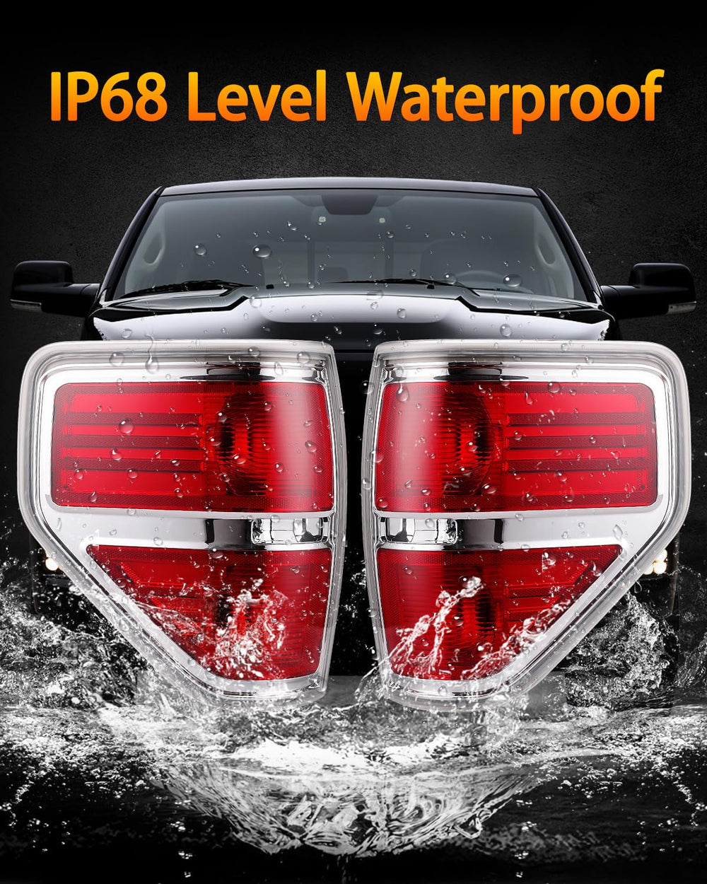 OKLPF chrome-red tail light finish adds premium look to F-150