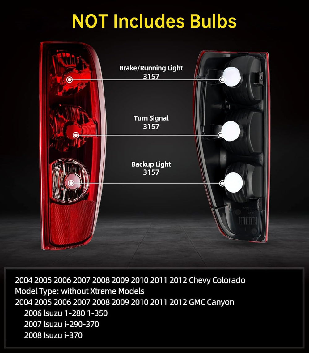 OKLPF rear brake tail light for Colorado Canyon right passenger ensures reliable visibility.