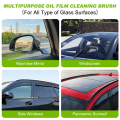 OKNIAO multi-surface glass brush cleans windshields, mirrors, and shower doors with streak-free results.
