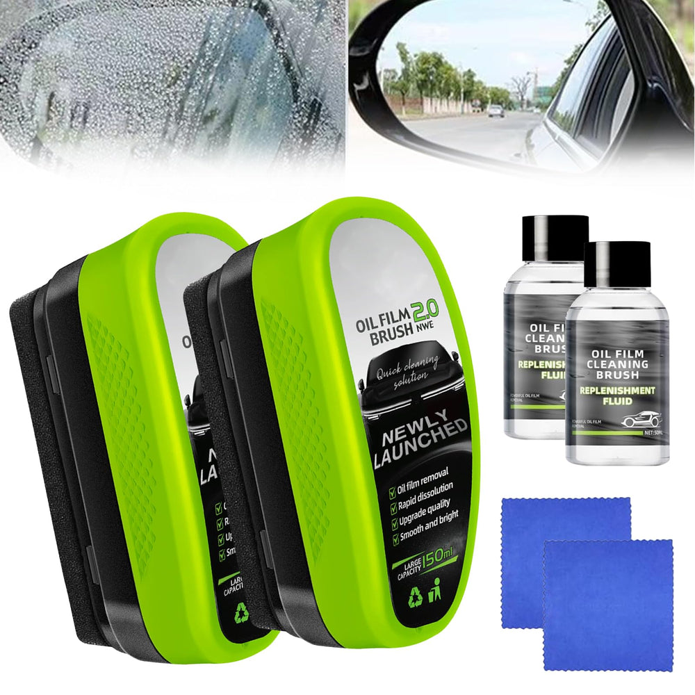OKNIAO oil-free glass brush for clear-vision windshields, reducing glare for safer driving.