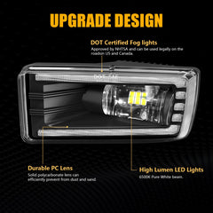 OKSIWA fog light assembly for Tahoe and Avalanche delivers a clear beam in fog.