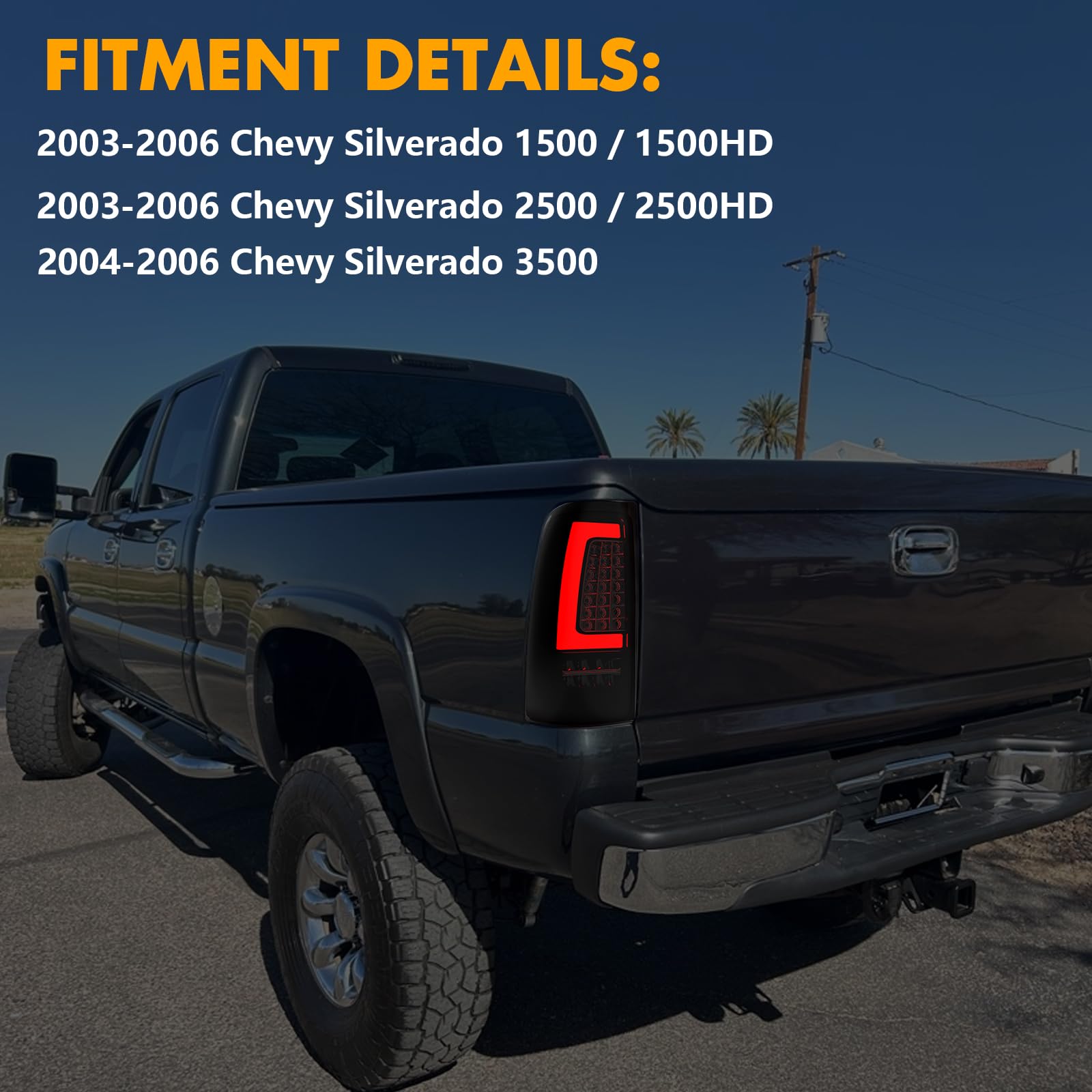 Plug-and-play installation with factory connectors for Chevy Silverado 2003-2006.