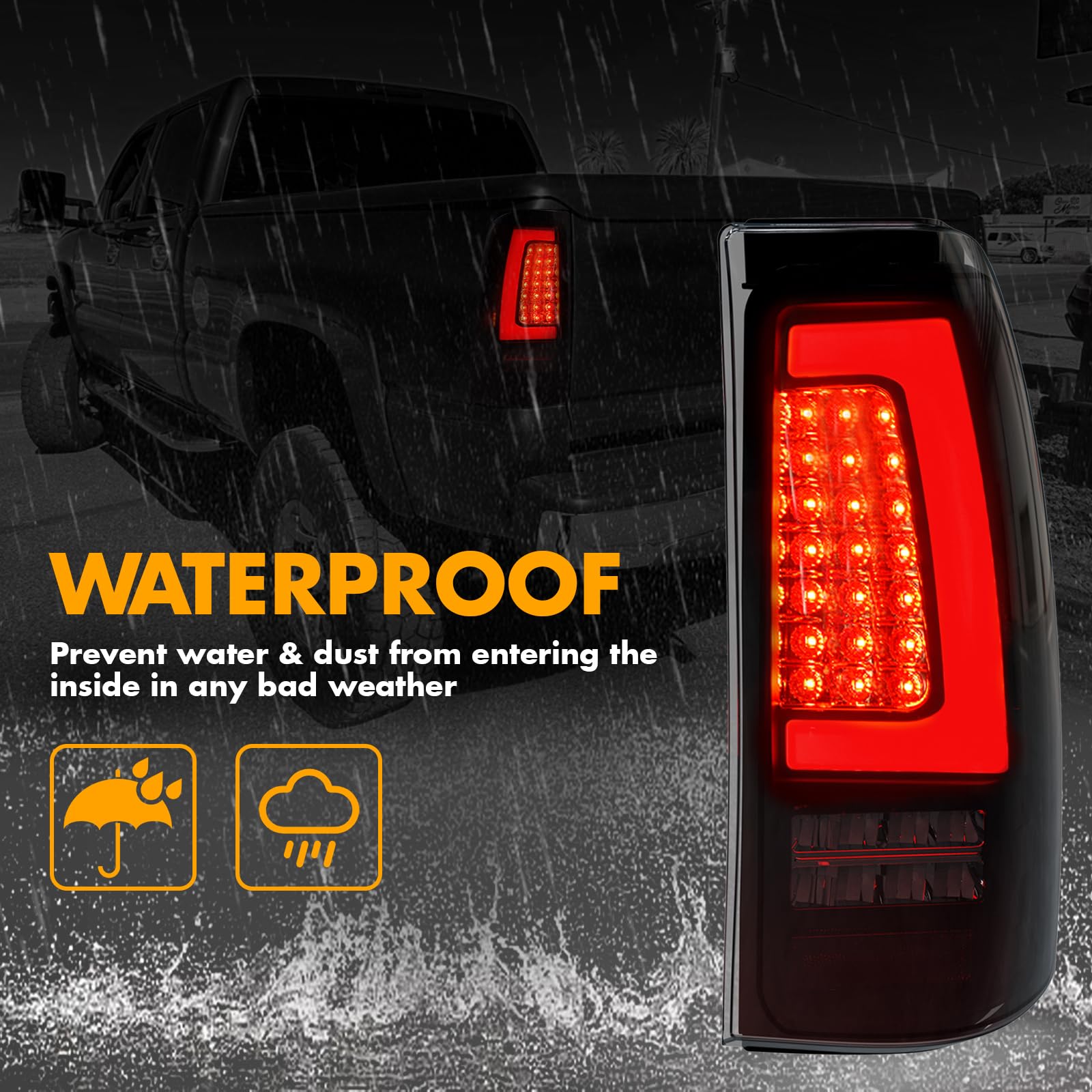 Durable construction designed for daily use and car washes.
