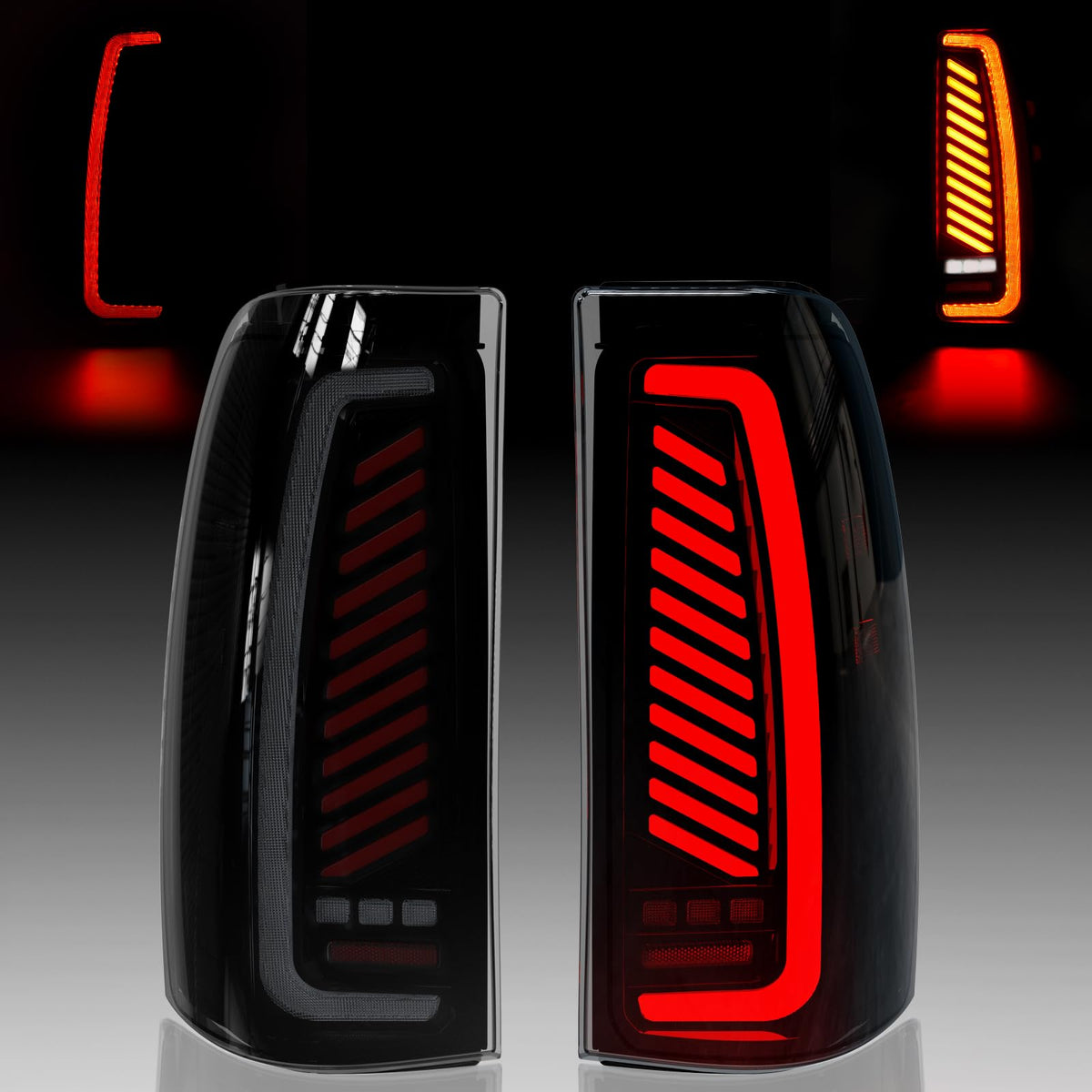OKSIWA tail light for Chevy Silverado 2003-2006 rear angled view with bright LEDs for visibility