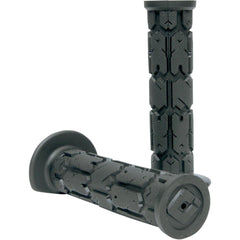 Old Dutch ODI Rogue single-ply hand grips in black, for secure grip on ATV and motorcycle handlebars.