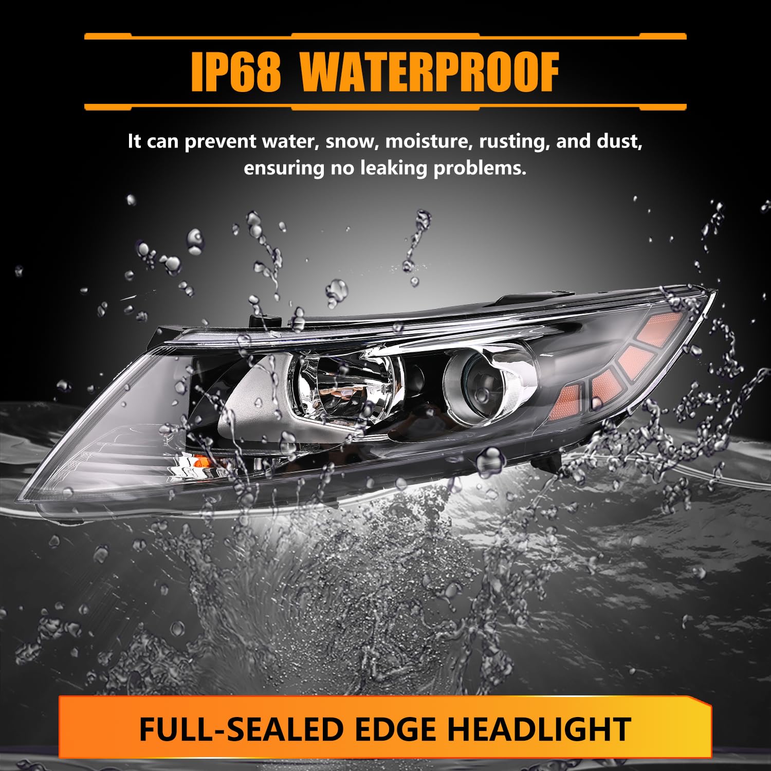 Oldani Ki-a Optima IP68 waterproof headlight for all-weather durability
