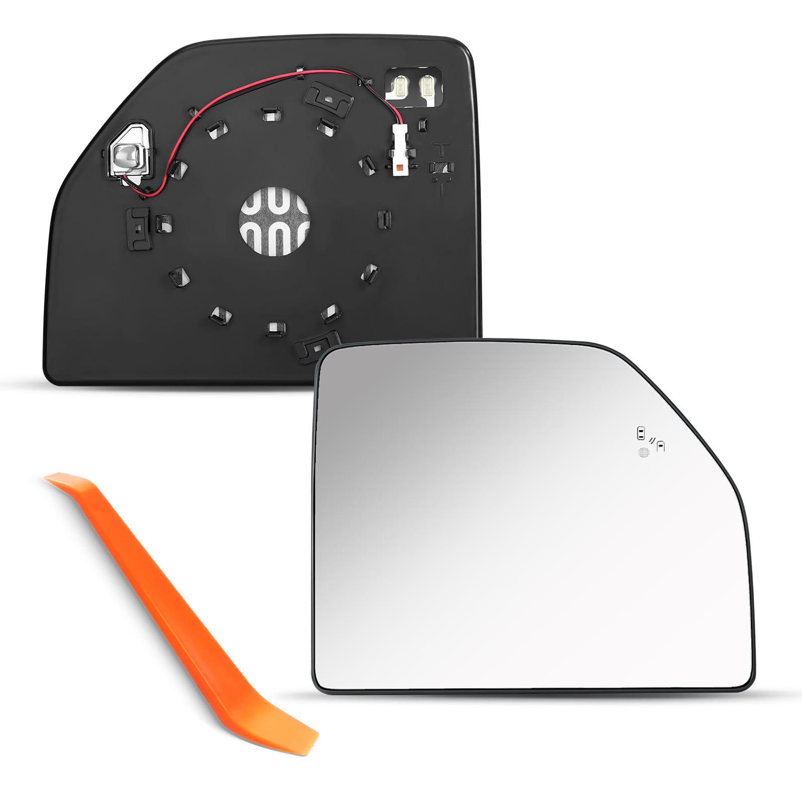 Oleycaw upper passenger side mirror for Ford F-150 2015-2020 delivers a precise, stable view.