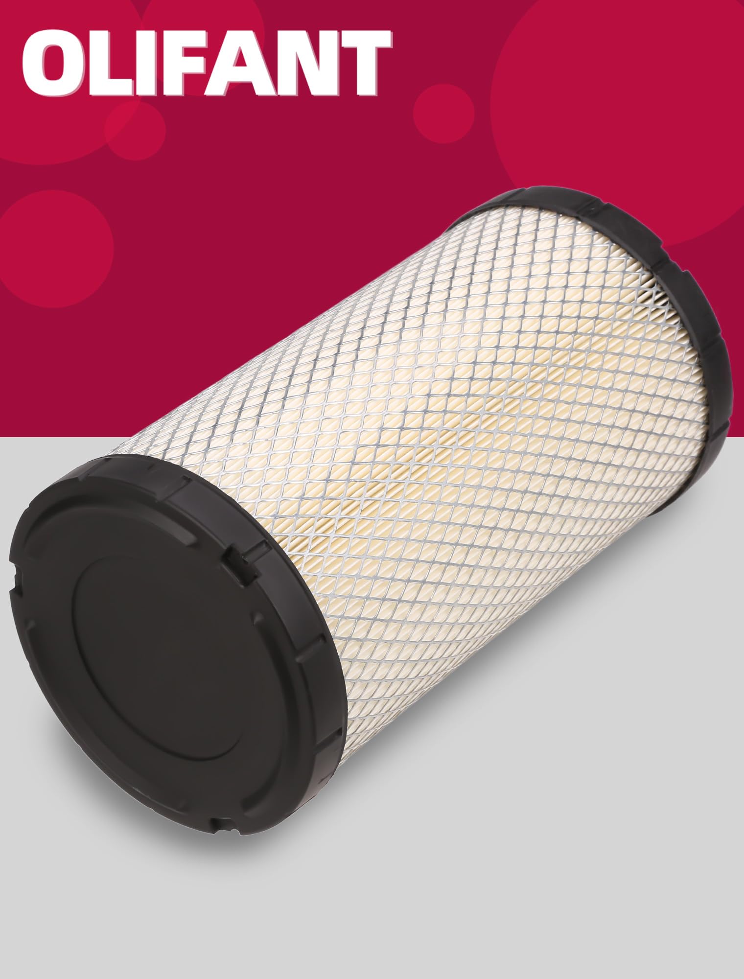 OLIFANT packaging image shows 2-pack for easy stocking and quick replacement.