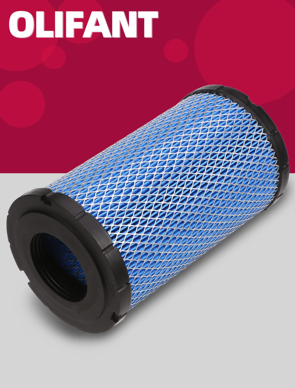 OLIFANT air filter fitment image shows straightforward installation