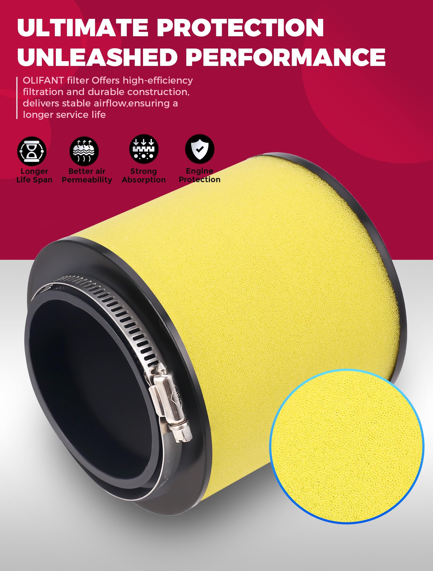 OLIFANT Honda Foreman Rubicon 500 filter ready for muddy rides