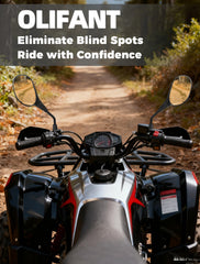 OLIFANT mirrors for Honda Foreman with versatile adapters and clear visibility